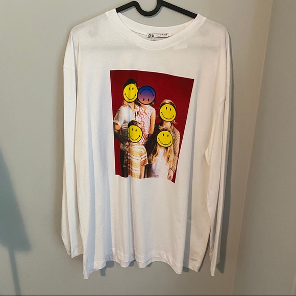 ZARA SMILEY® ORIGINALS T-SHIRT SMILEY FACE Round - Picture 2 of 10